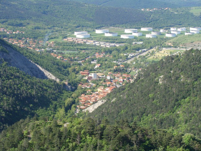 Botač in dolina glinščice z razgledne ploščad - foto povečava