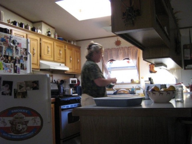 Paula in Paula's kitchen