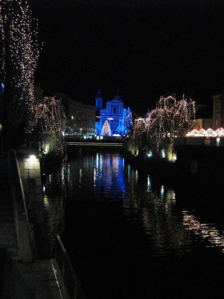 Old Ljubljana dressed in festivity outfit