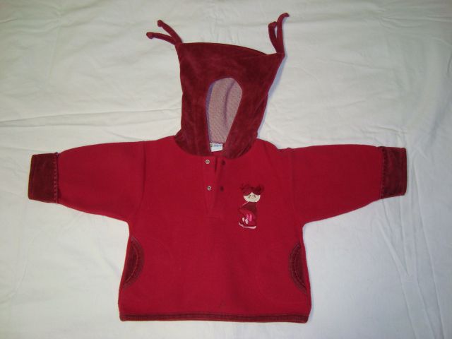 Rdeč vrhnji pulover BABY, vel: 6 m