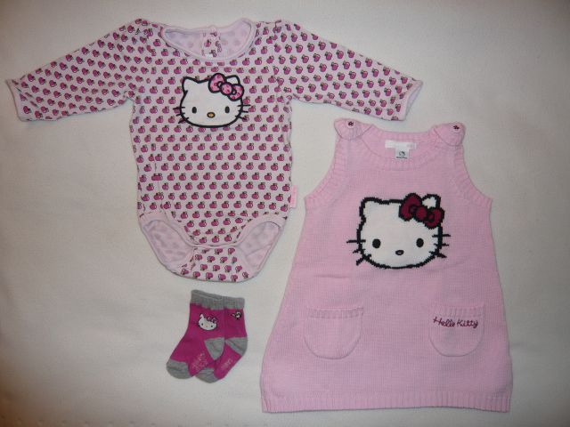 Komplet Hello Kitty H&M, velikost 68, 10 EUR