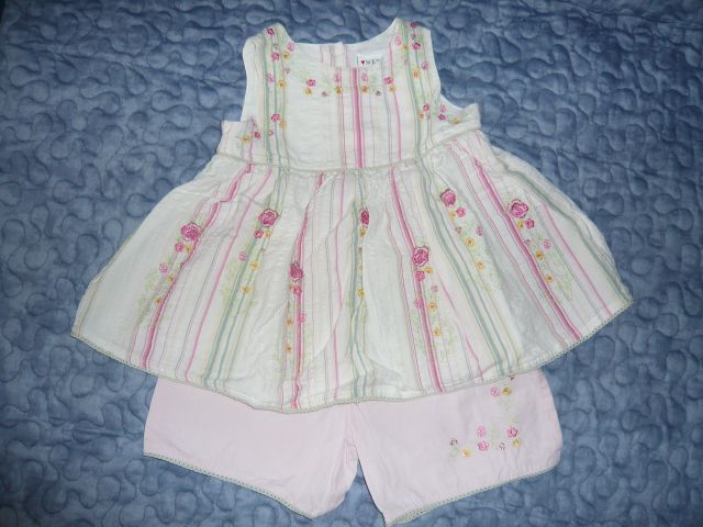 NEXT poletni kompletek - tunika + hlačke, 86cm