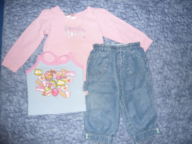 Next bermudke, Oshkosh majica z dolgimi rokavi, vse skupaj za 6 eur