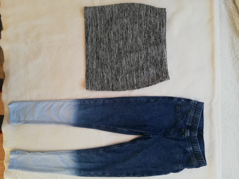 Pajkice jeggins in mini krilo, 2 eur oboje