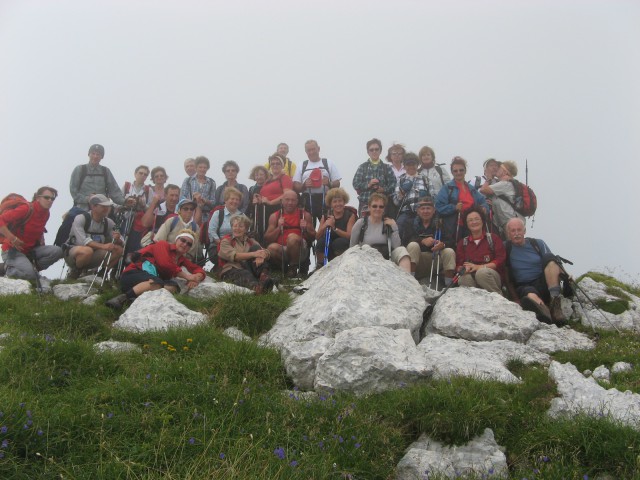 ŽRD,2324 m( Monte Sart, zahodni Julijci-italija.
Vodil Boris Lazar
02.08.2008