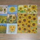 Zbirka servetk sončnice