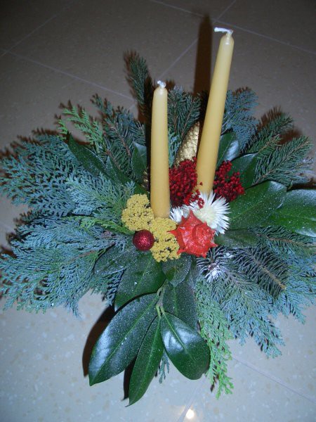 božična ikebana