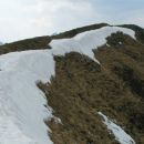 Ostanki snega na vrhu Golice