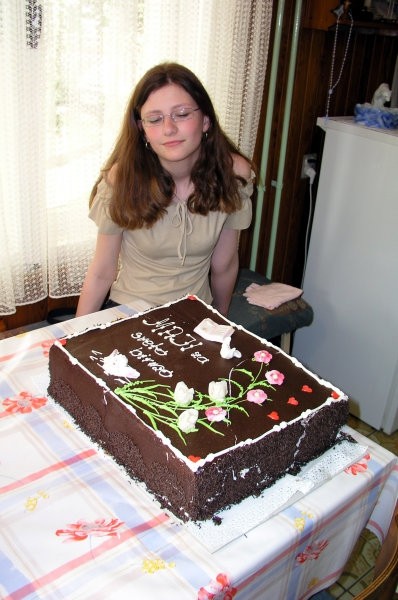 Moja birma in velika cokoladna torta