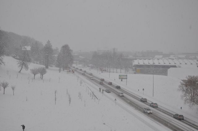 Celje, sneži....