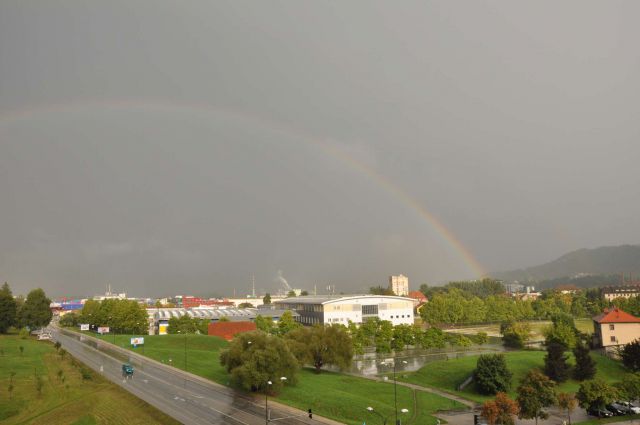 Celje sprehod, mavrica, Celjska koča - foto