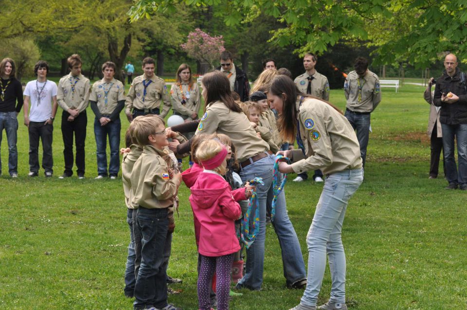 Taborniki, kolesarjenje 21.4.2012 - foto povečava