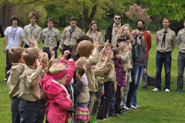 Taborniki, kolesarjenje 21.4.2012 - foto