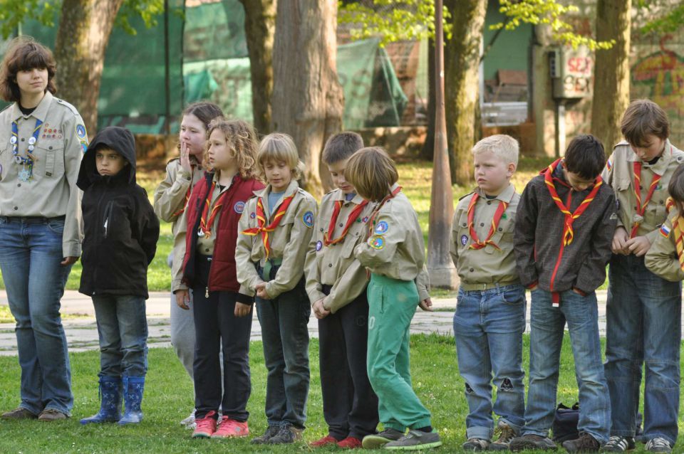 Taborniki, kolesarjenje 21.4.2012 - foto povečava