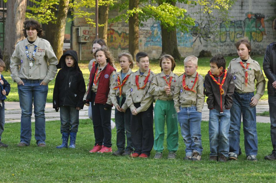 Taborniki, kolesarjenje 21.4.2012 - foto povečava