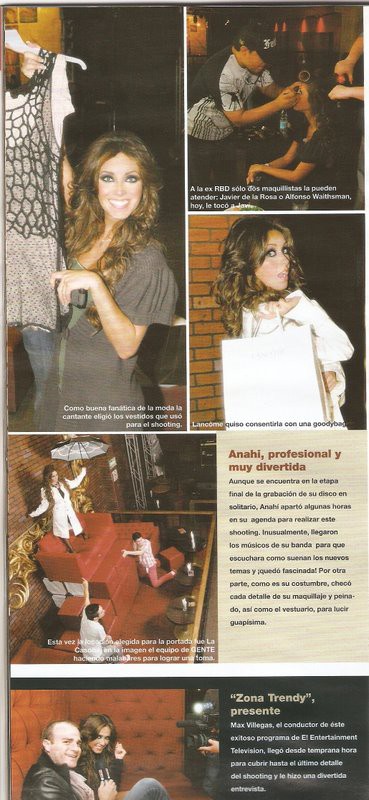 Scan Anahí Revista Gente (Setembro) 2009 - foto
