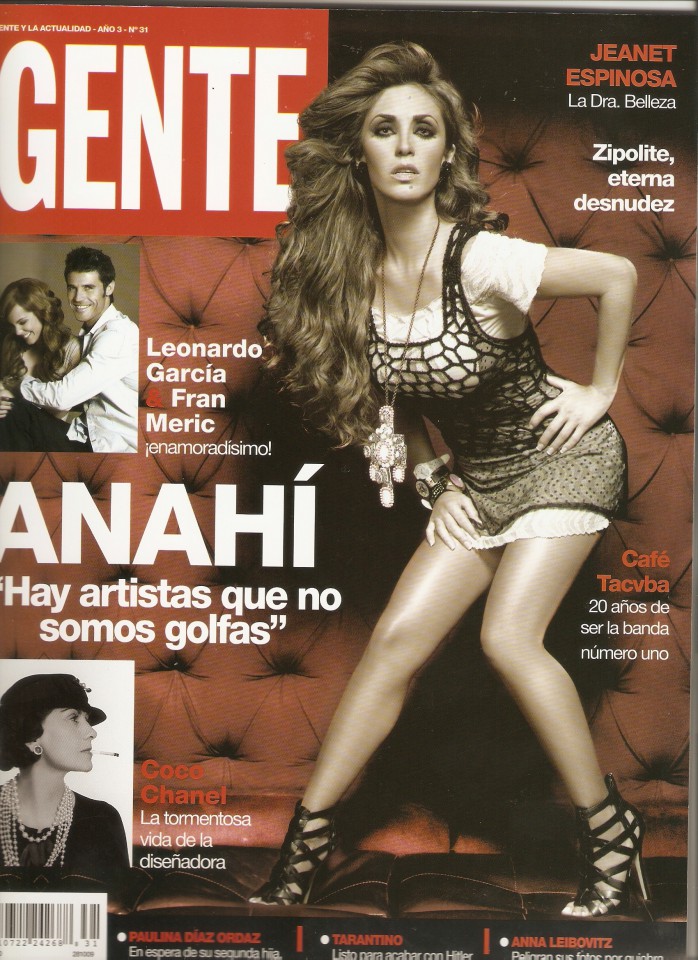 Scan Anahí Revista Gente (Setembro) 2009 - foto povečava