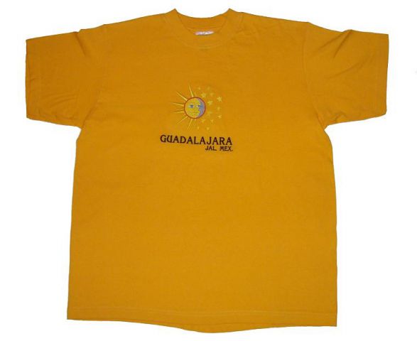 Rumena majica s kratkimi rokavi, iz Mehike