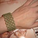 Lace zapestnica v olivno zeleni barvi, čipka