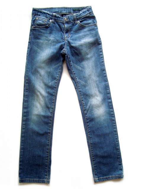 Fantovske tanjše jeans hlače BENNETON JEANS, 8-9let
