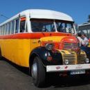 Retro avtomobilček - avtobus MALTA BUS Valletta 1:64, yellow (b)