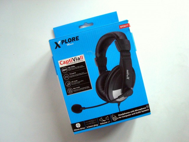Xplore XP5611 računalniške slušalke z mikrofonom, nove (a)