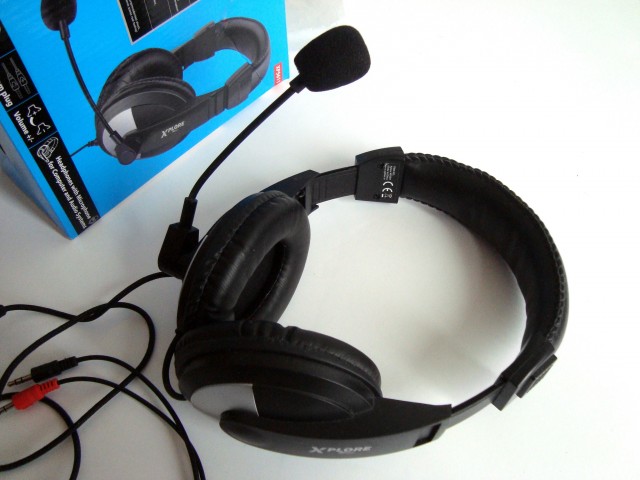 Xplore XP5611 računalniške slušalke z mikrofonom, nove (b)