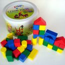 Lesene kocke v vedru Lumpi, 50 kock, nove, nerabljene