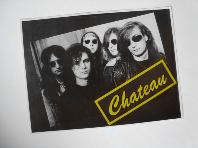 CHATEAU kartica z avtogrami vseh članov skupine, 1993 (a)