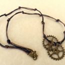 Steampunk 3v1: verižica-zapestnica-anklet, nenoošeno (b)