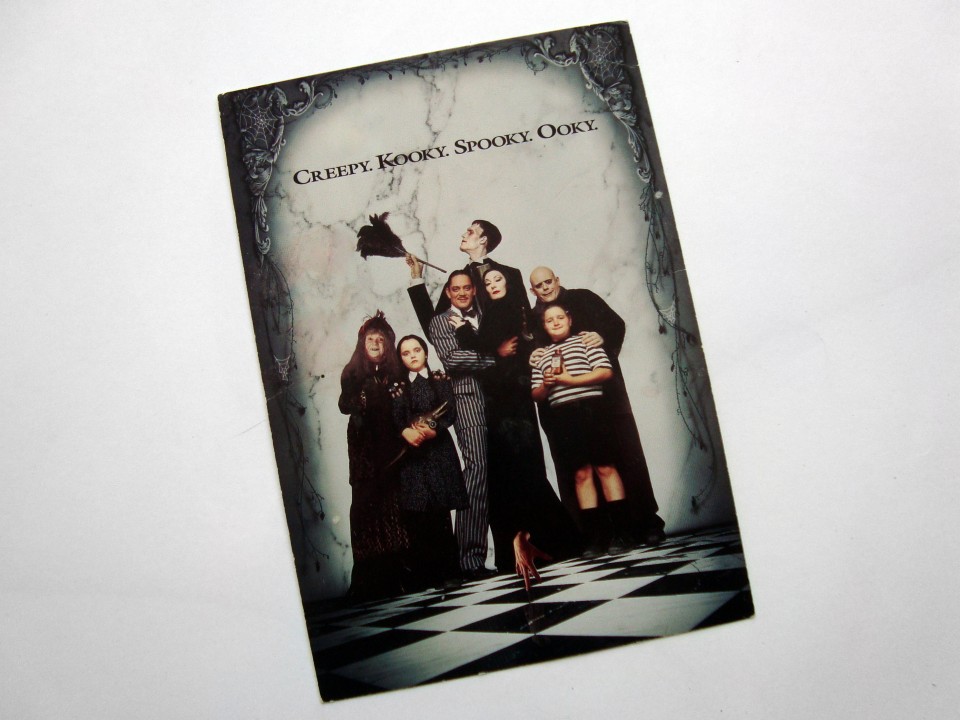 Original retro kartica iz filma THE ADDAMS FAMILY, 1991 (a)
