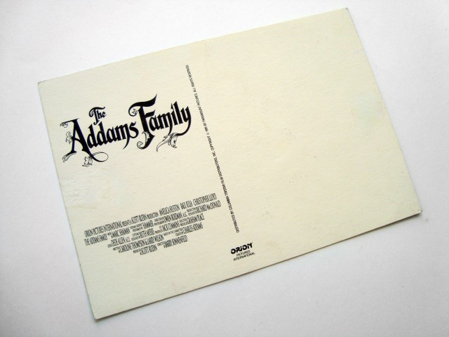 Original retro kartica iz filma THE ADAMS FAMILY, 1991 (b)