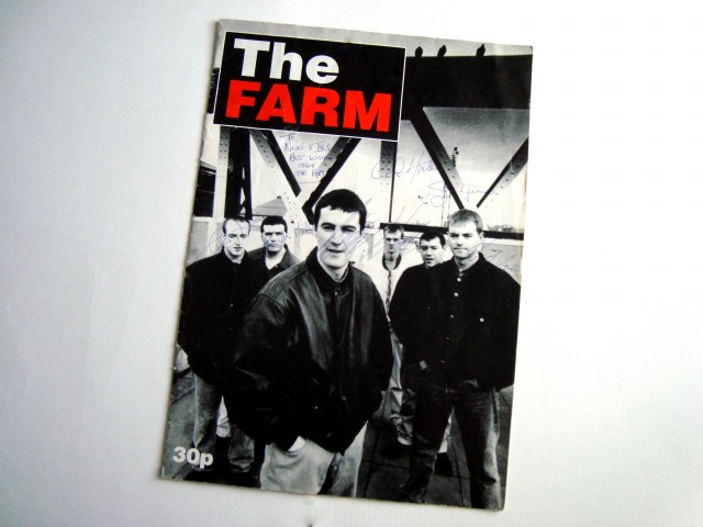 THE FARM revija z original avtogrami vseh članov skupine, 1992 (a)