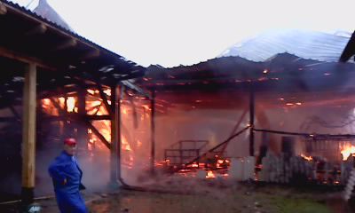 Požar v Pleterjah 4.6.2011 - foto