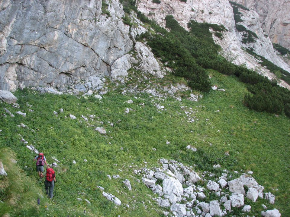 Prečenje proti Kotliški grapi.