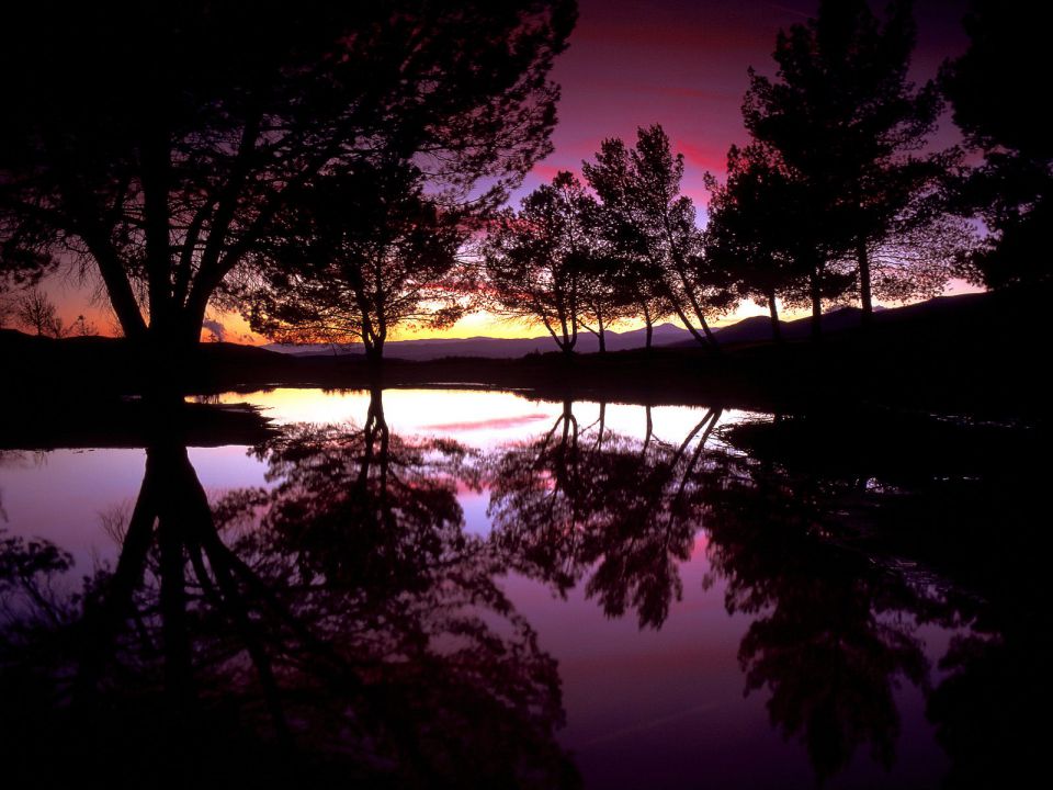 California - Castaic Lake Sunset, Santa Clarita