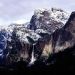 California - Snow on Bridalveil Falls, Yosemite National Park