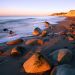 California - Sunrise Colors the Bluffs of the Beach, Gaviota State Park