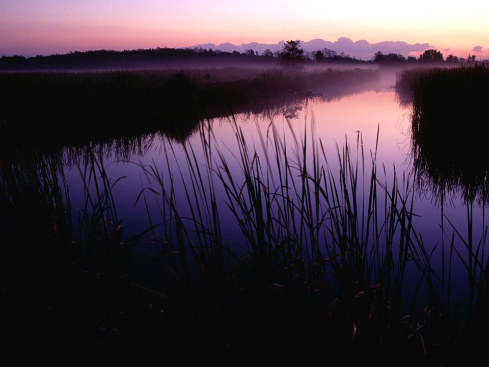 Florida - Sunset at Loxahatchee National Wildlife Refuge