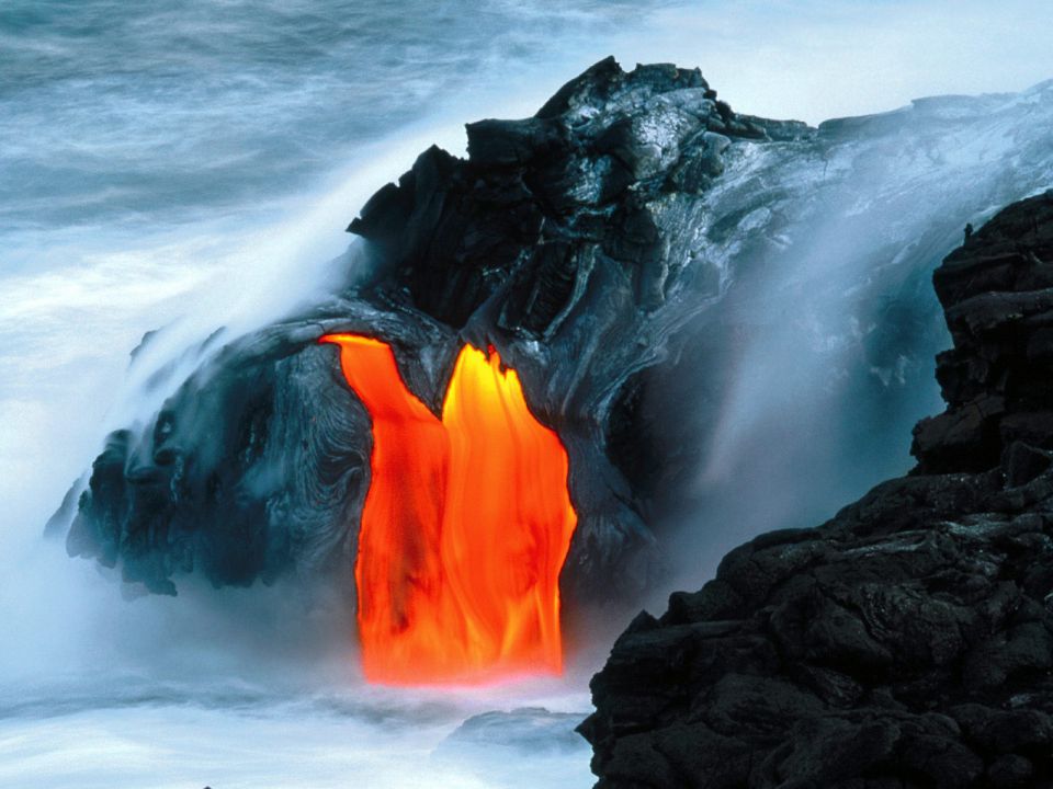 Hawaii - Lava Flow from Kilauea Volcano