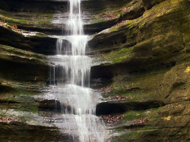 Illinois - French Canyon Waterfall, Starved Rock State Park