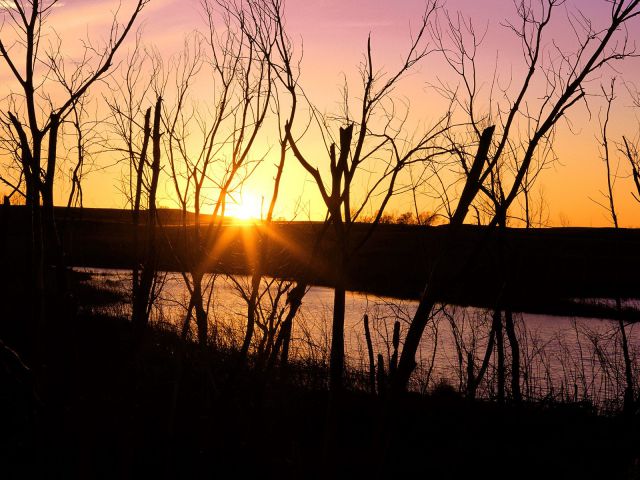 Kansas - Lake Wilson Sunset