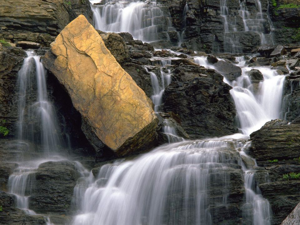 Montana - Oberlin Falls, Glacier National Park