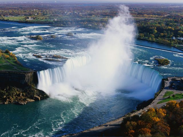 New York - Aerial View of Horseshoe Falls, Niagara Falls