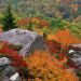 North Carolina - Rocky Outcropping in Autumn,  Blue Ridge Parkway