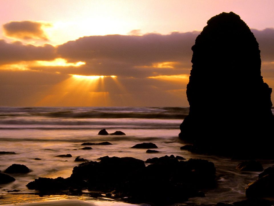 Oregon - Cape Meares Sunset, Tillamook County