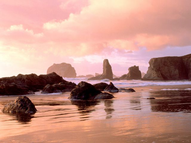 Oregon - Coastal Sunset, Face Rock State Park, Bandon