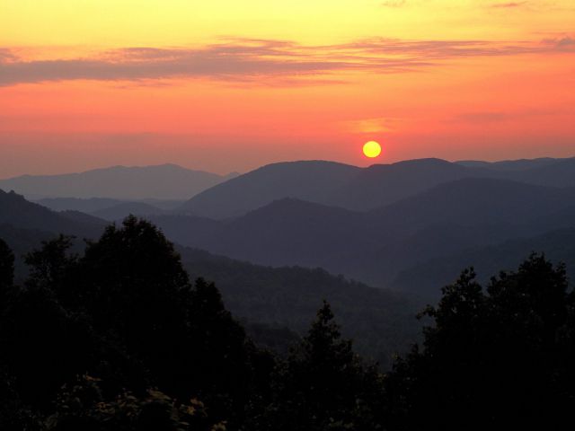South Carolina - Maloney Point Sunrise, Great Smoky Mountains National Park