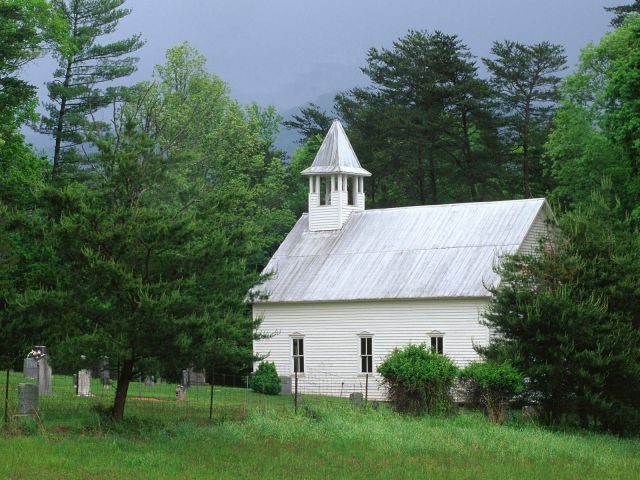 Tennessee - Methodist Church, Cades Cove, Great Smoky Mountains