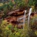 Utah - Emerald Pools Waterfall, Zion National Park